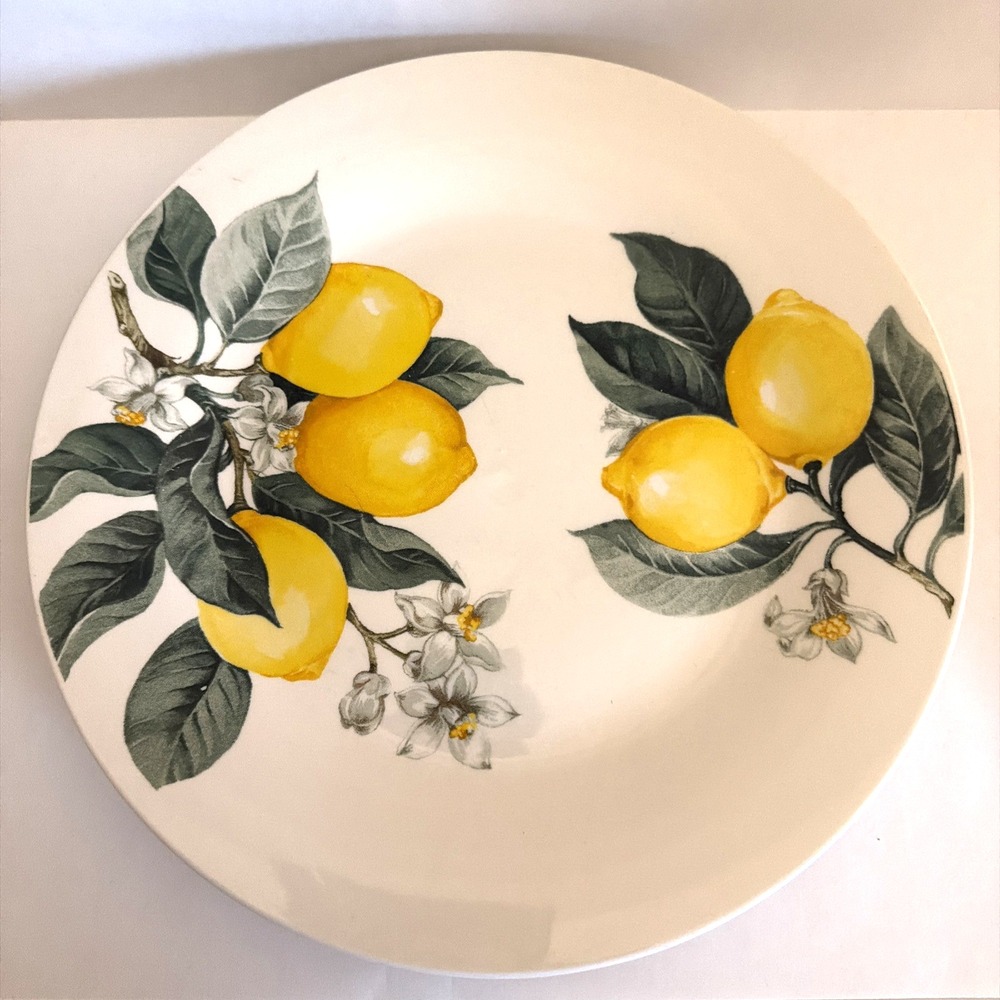 Royal Norfolk Tuscan Lemon Set Of 2 Dinner Plates 10.5 Inch